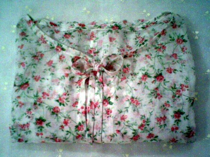Misses Floral Print Full Length Robe Loungewear or Swimsuit Cover Up - Made 2 Fit U