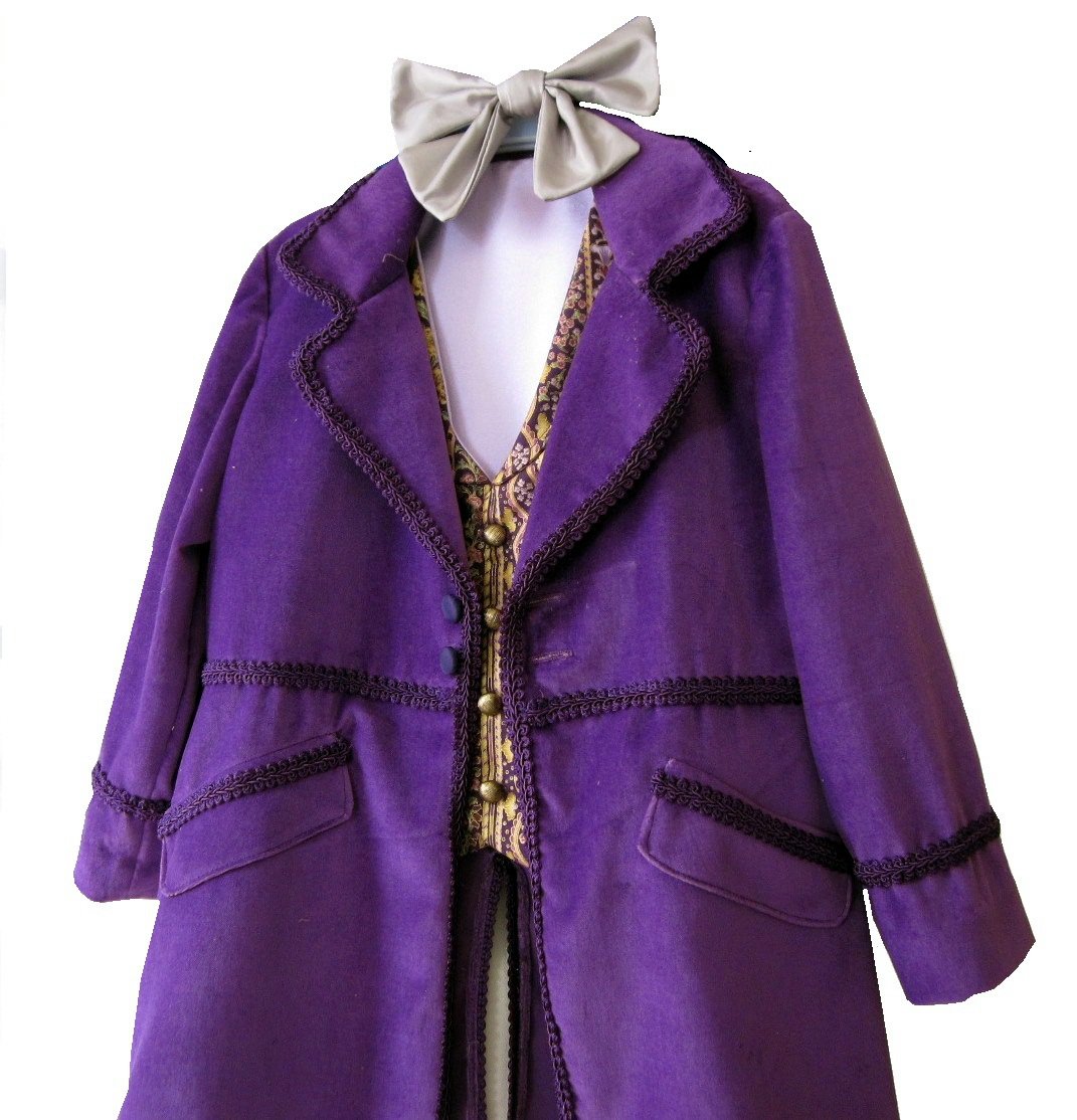 Custom Made Willy Wonka Costume For Boys