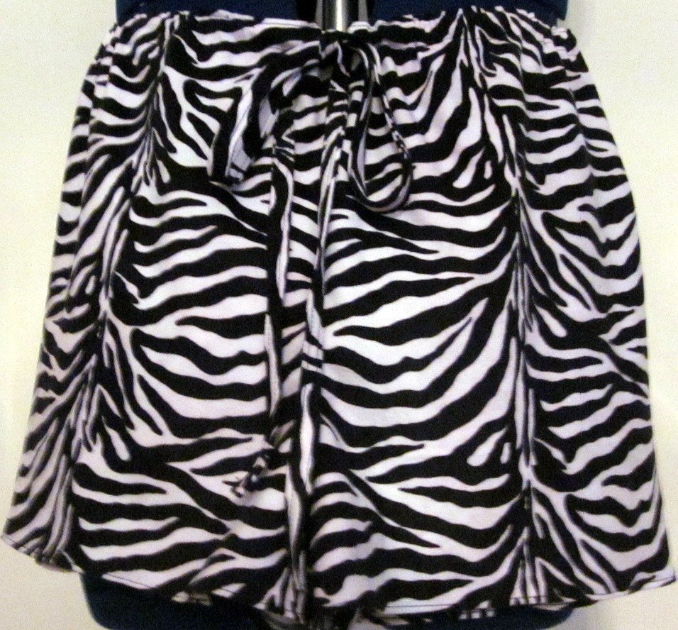 Misses Zebra Print Shorts