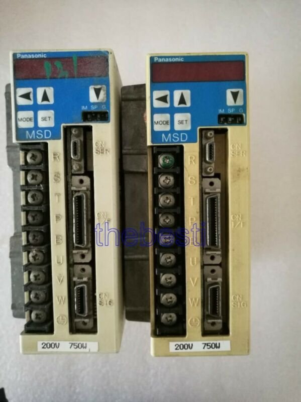 Used Panasonic MSD083A2X 750W 3 ph. 200V Ac Servo Drive