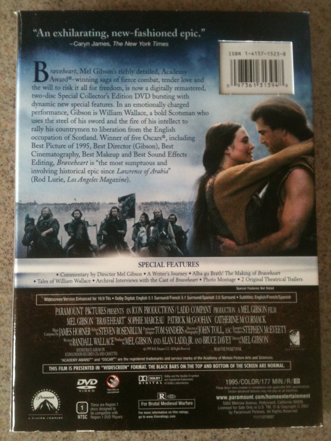 Braveheart (DVD, 2007, Special Collectors Edition) LIKE NEW w/ Slipcover!