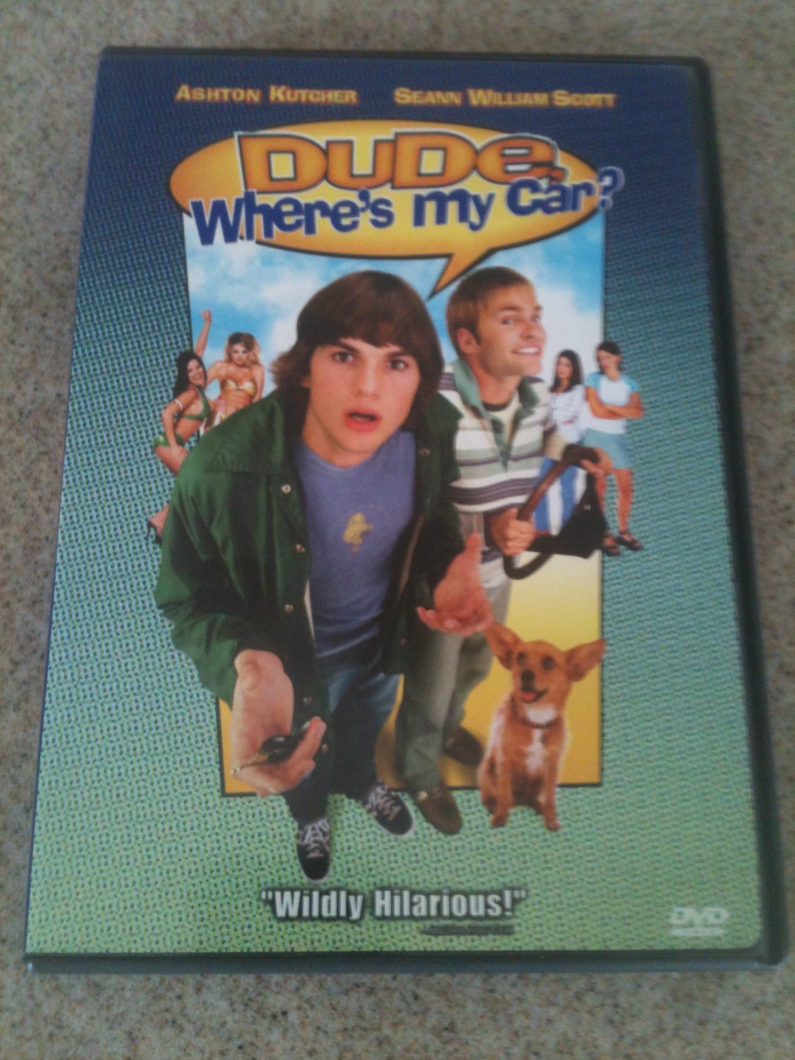 Dude, Where's My Car? (DVD, 2001, Widescreen) LIKE NEW w/ Insert! Ashton Kutcher