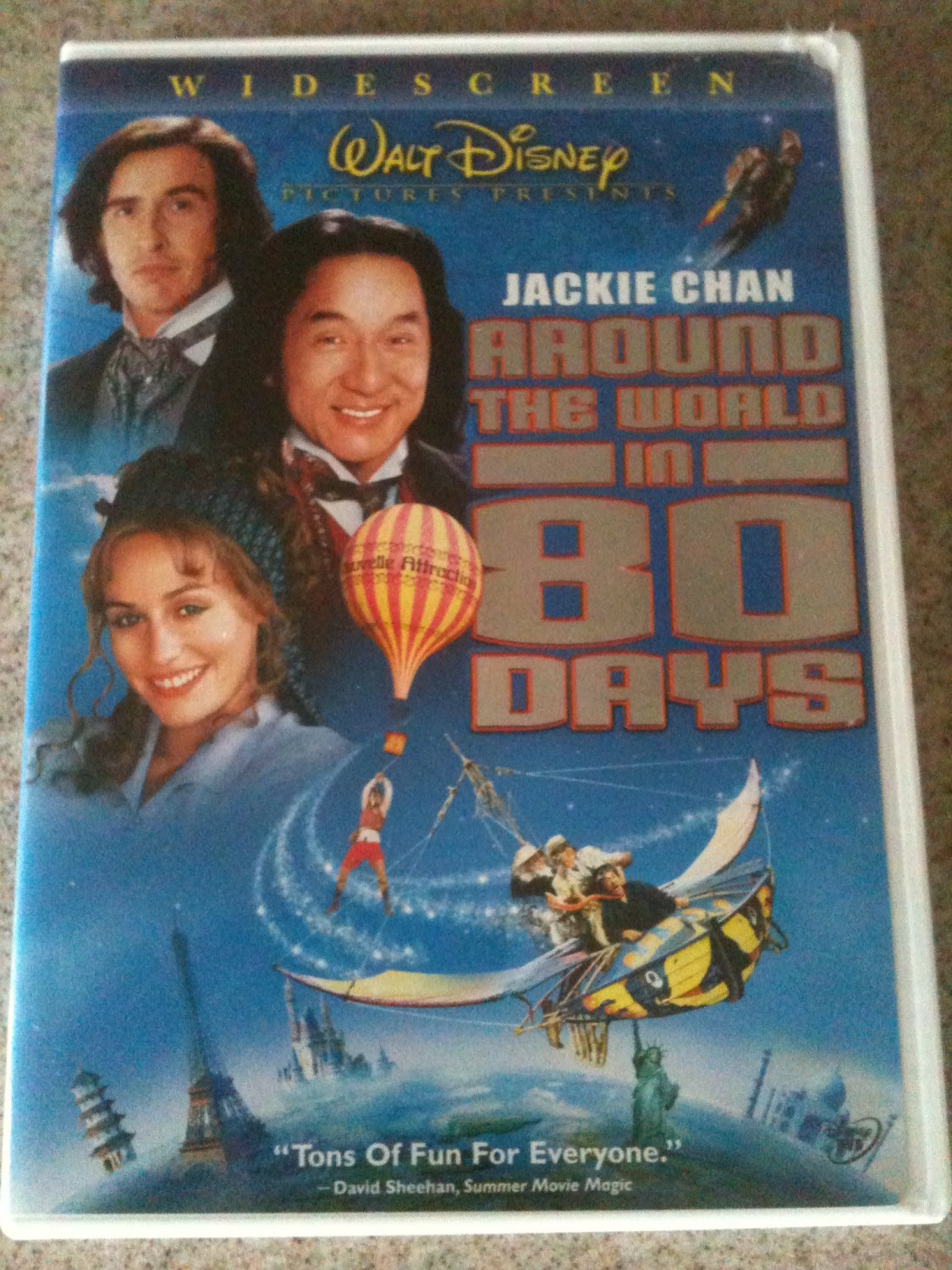 Around the World in 80 Days (DVD, 2004, Widescreen) VG with insert. Jackie Chan