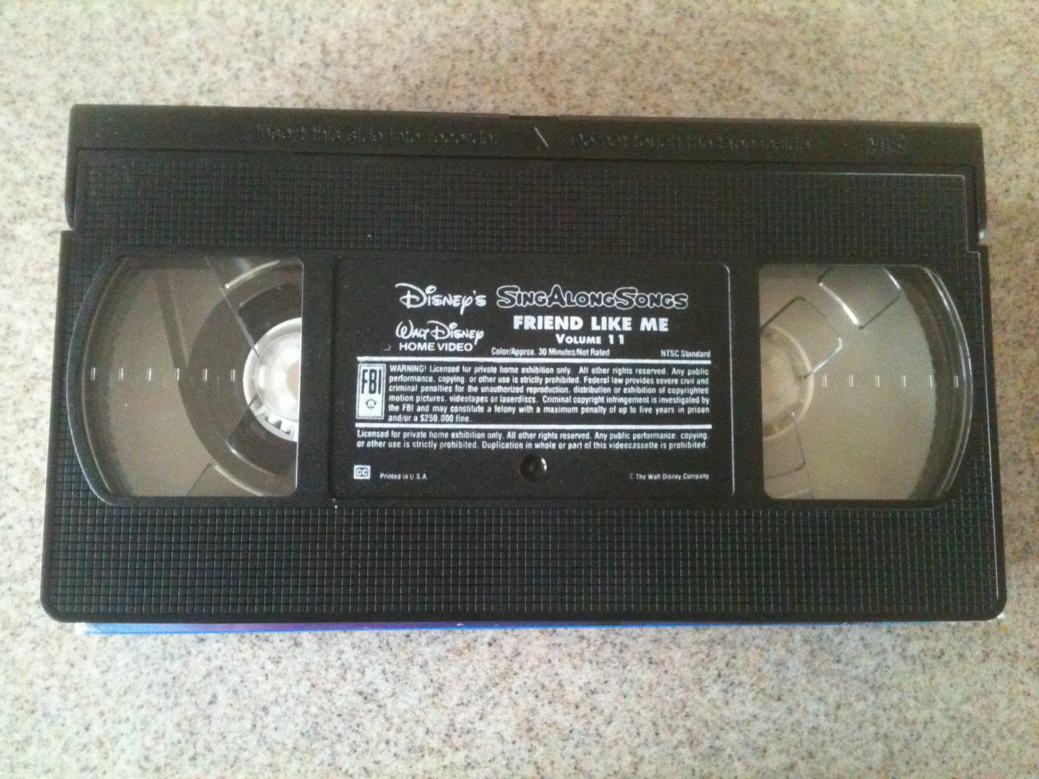 Disney's Sing Along Songs - Aladdin: Friends Like Me (VHS, 1993) One Owner