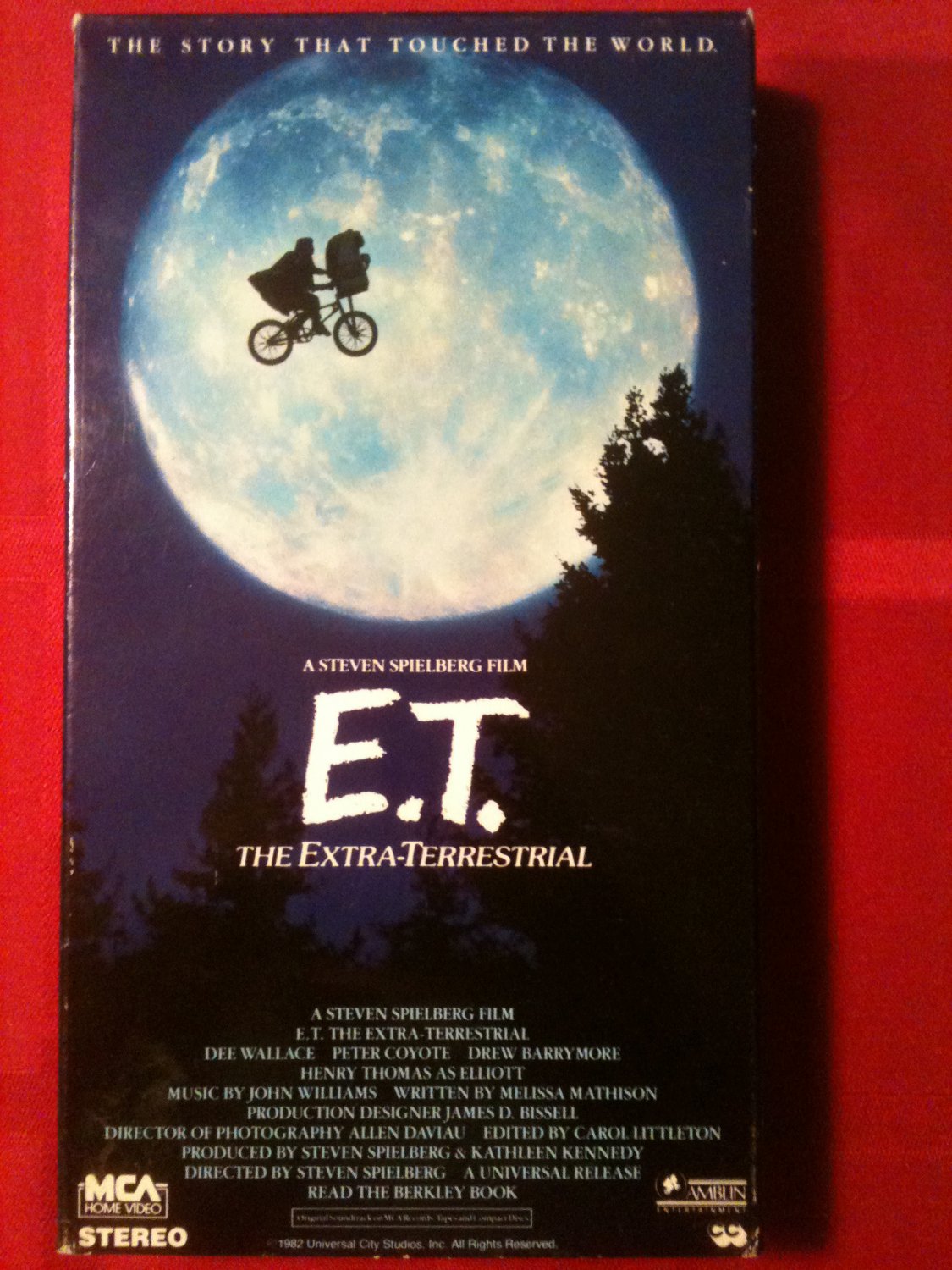E.T. The Extra-Terrestrial (VHS, 1988) Black & Green Tape. Original owner
