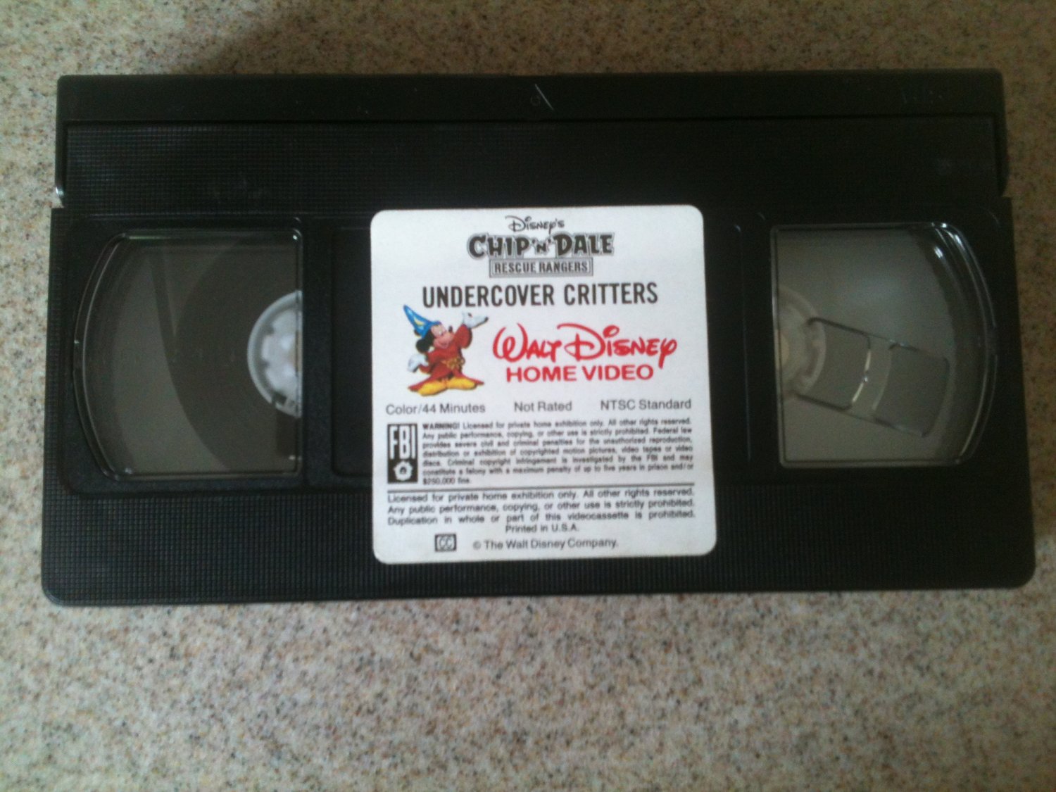 Disney's Chip 'N' Dale Rescue Rangers - Undercover Critters (VHS, 1997)