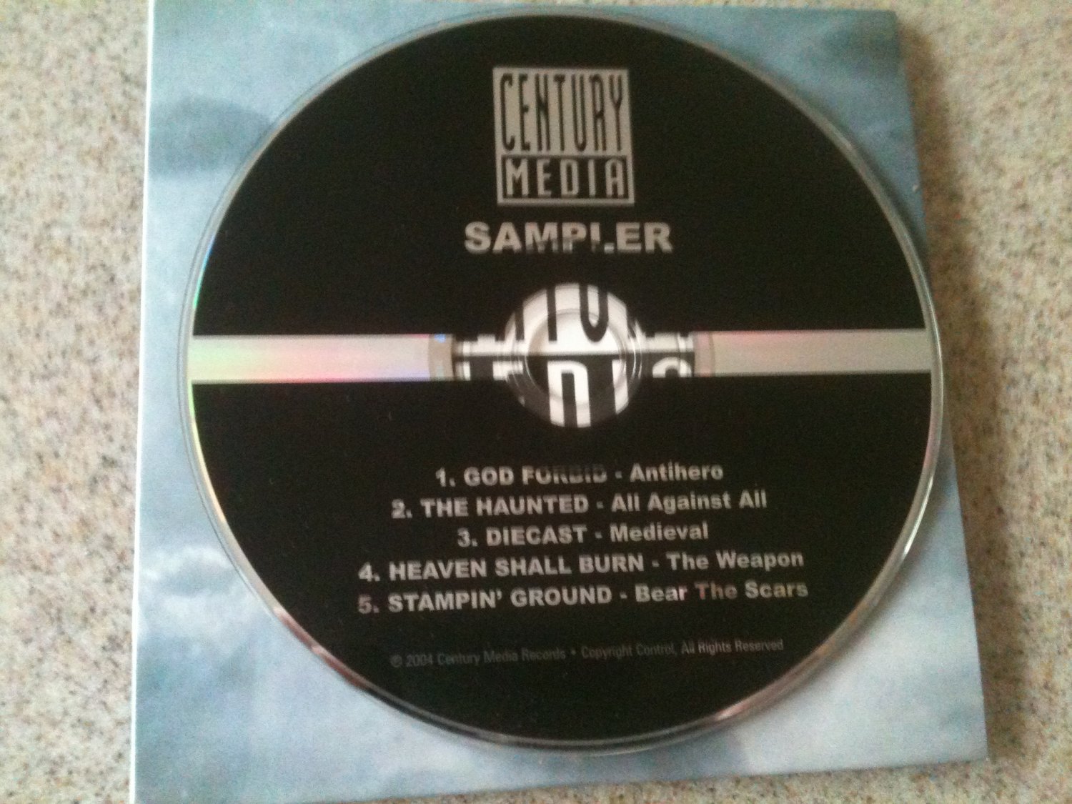 Century Media Sampler (CD, 2004) VG+, God Forbid, The Haunted, Heaven ...