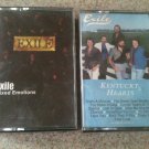 Exile - Mixed Emotions & Kentucky Hearts Cassette Tape Lot. Kiss You All Over