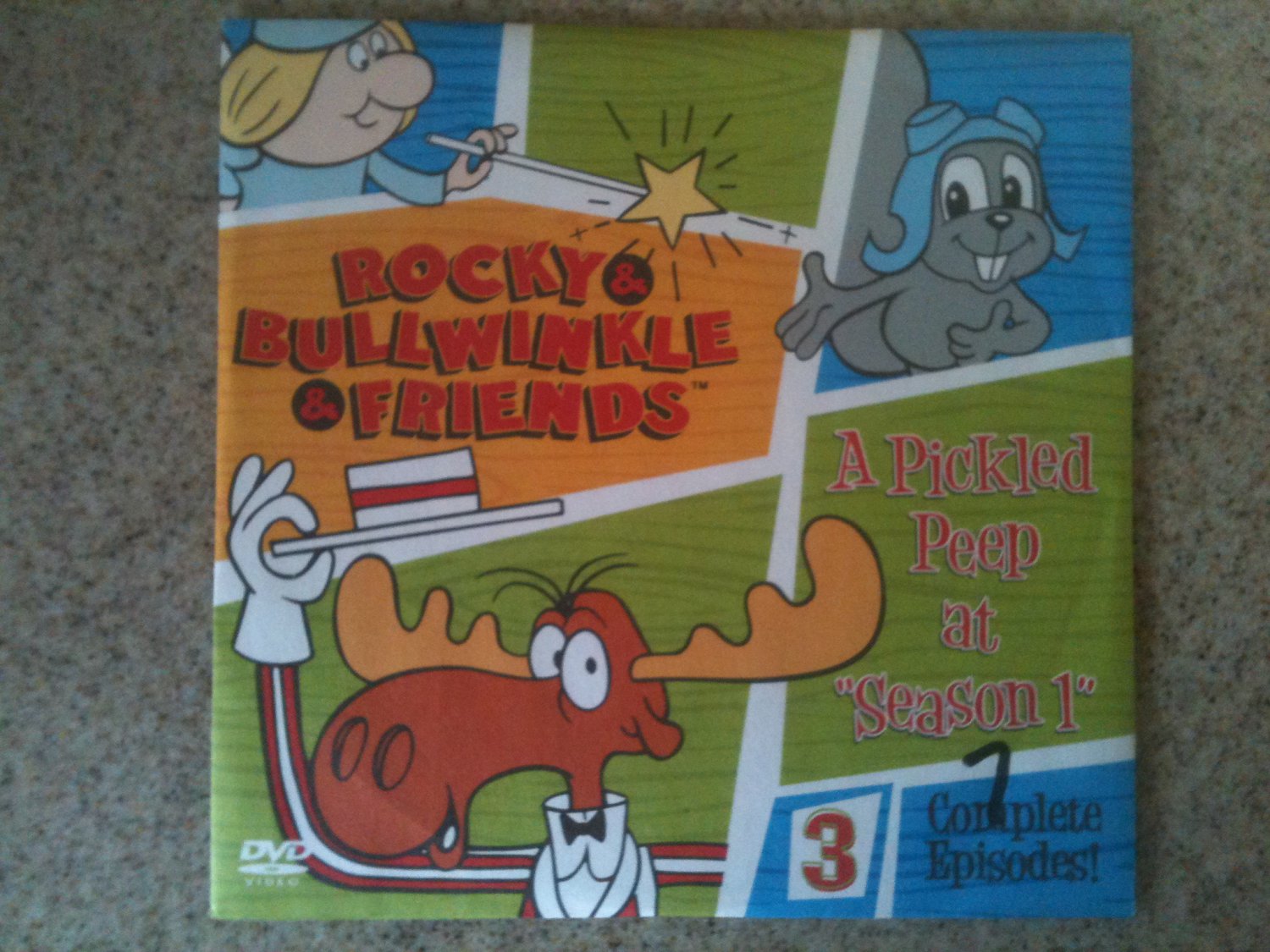 Rocky & Bullwinkle & Friends: A Pickled Peep at Season 1 DVD. VG