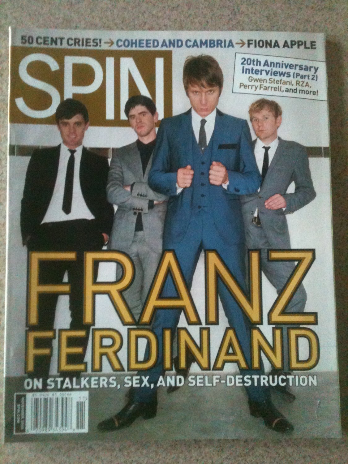 Spin Magazine November 2005. Franz Ferdinand Cover