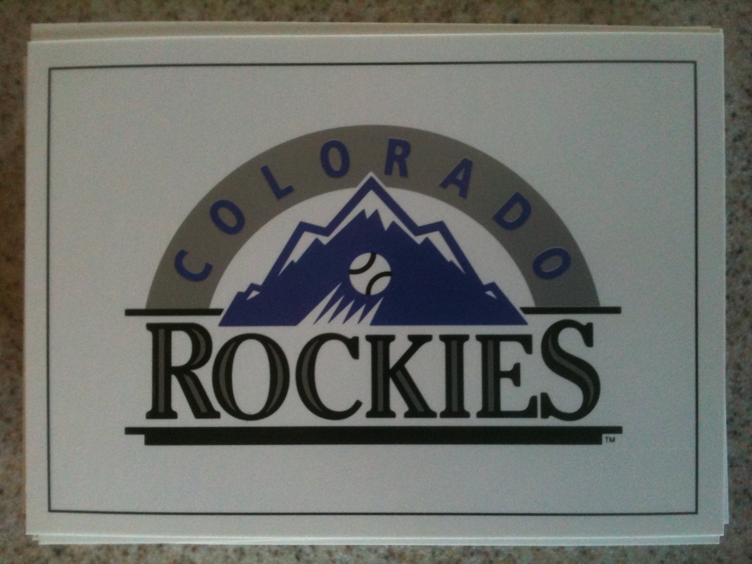 colorado rockies 1st year playing cards