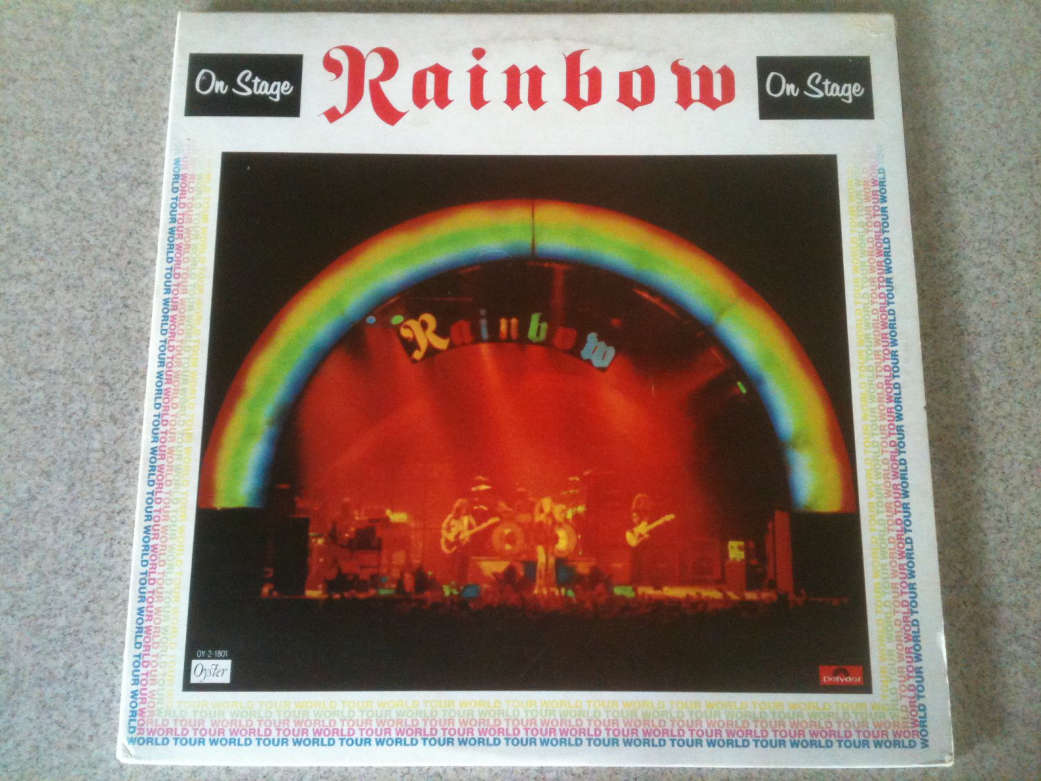 Rainbow On Stage (1977, Vinyl Double LP, Oyster) OY21801 PRC