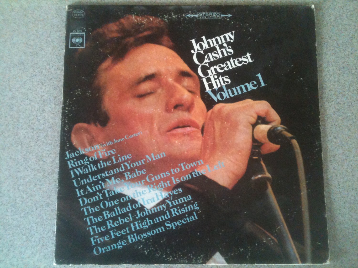 Johnny Cash's Greatest Hits Volume 1 / One (Vinyl LP, Columbia) CS 9478