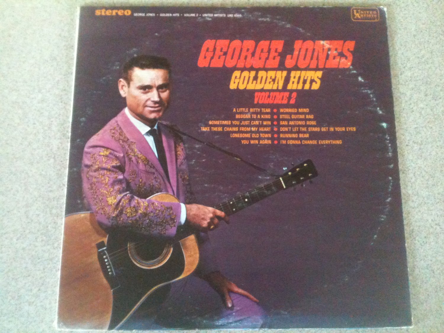 George Jones - Golden Hits Volume 2 (1967, Vinyl LP, United Artists ...