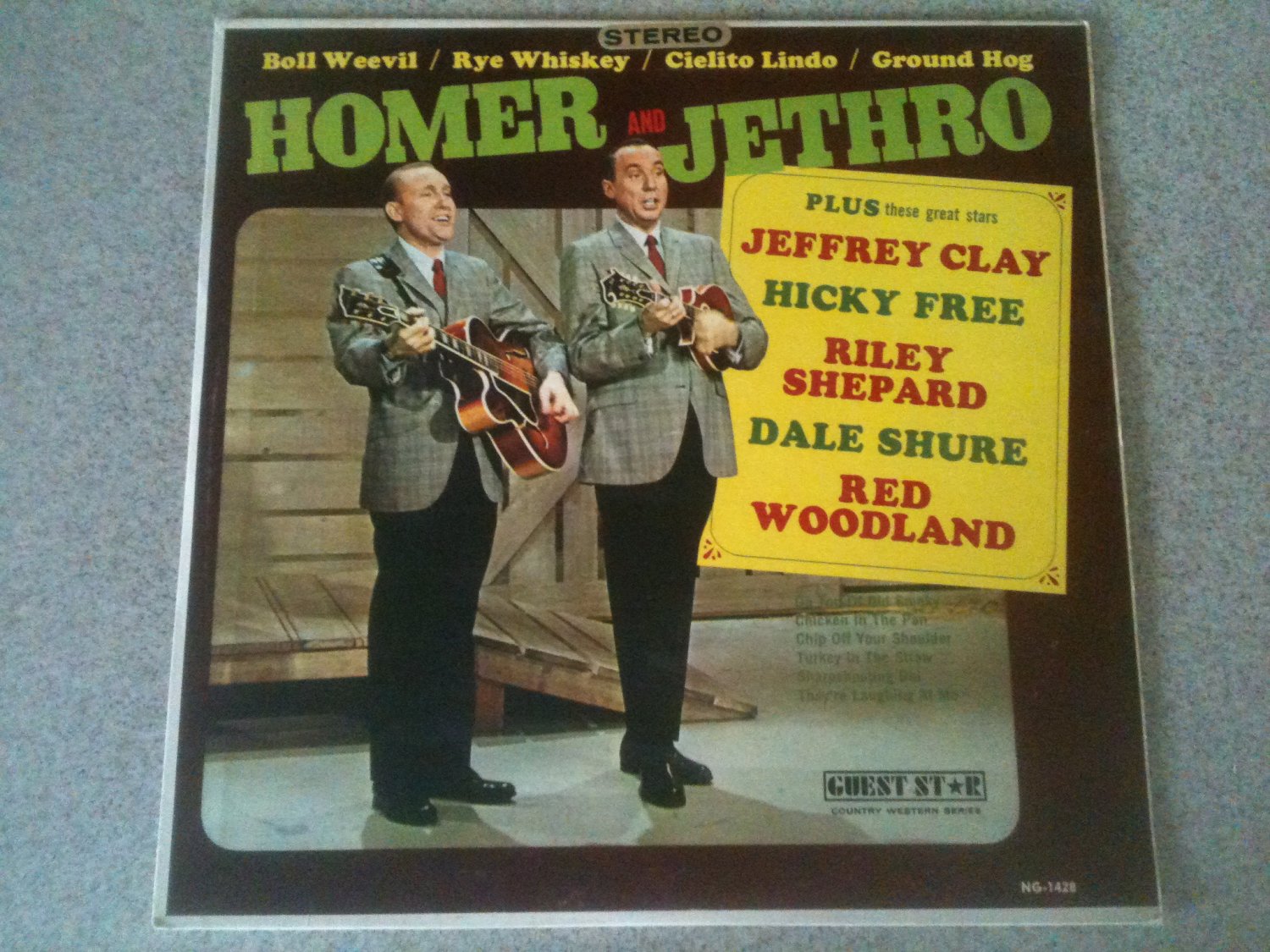 Homer and Jethro (1959, Vinyl LP, Guest Star) NG-1428