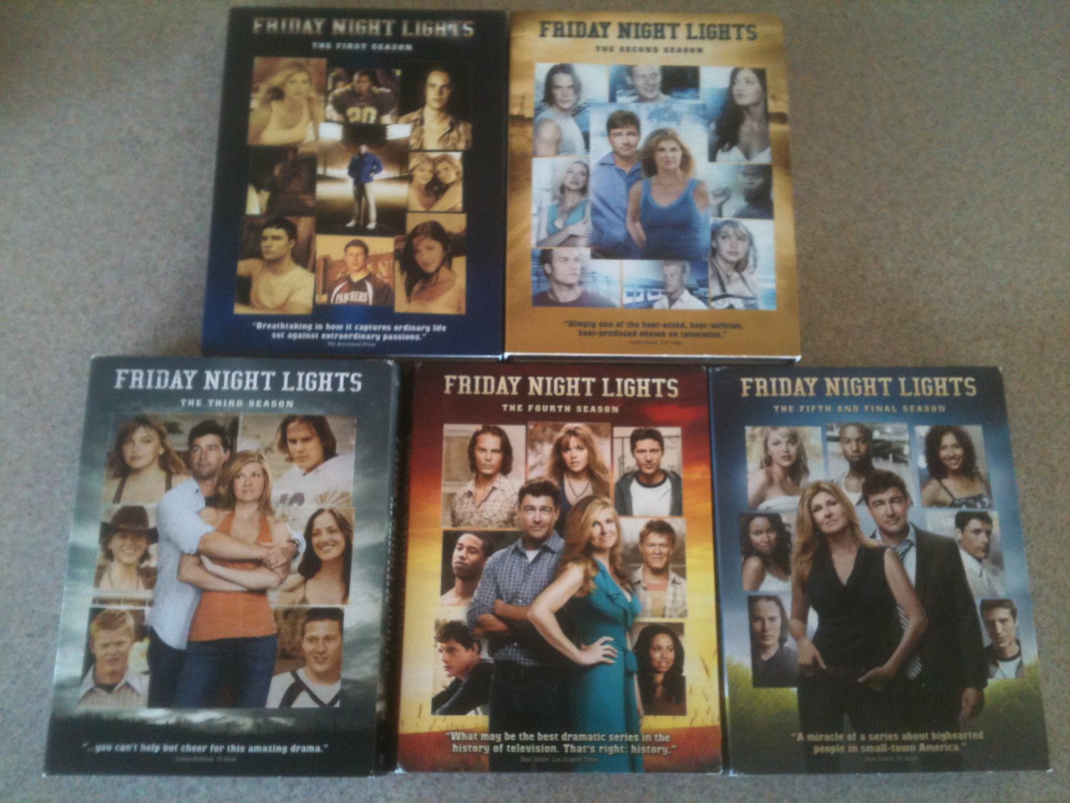 Friday Night Lights Season 1 2 3 4 5 DVD Lot Series). First