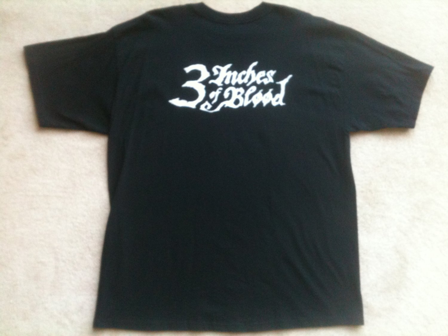 3 Inches of Blood Black T-Shirt (2005). Size XL, X-Large.