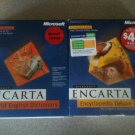 Microsoft Encarta Encyclopedia Deluxe 2000 & World English Dictionary Lot