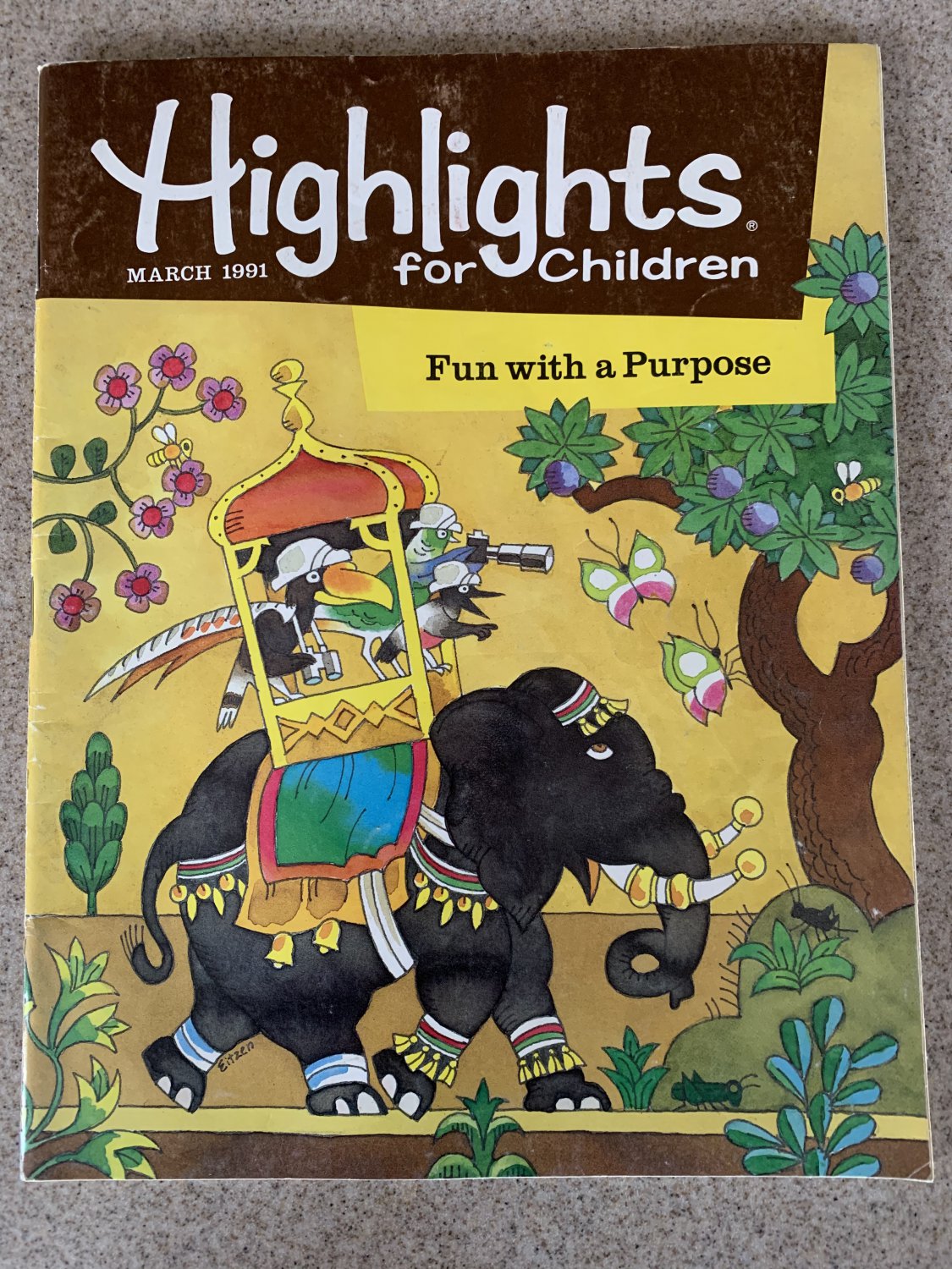 highlights-for-children-magazine-476-march-1991-vintage-vol-46-no-3