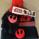 Star Wars Rebel Alliance Child's Knit Hat & Gloves.  BRAND NEW.  Toboggan