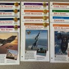 Lot of 12 Aircraft of the World Sheets / Pages (1997, International Masters)