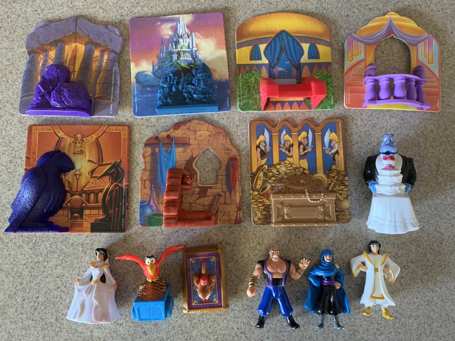 7 Aladdin & the King of Thieves McDonald's Toys + 2 Burger King Hidden Treasure