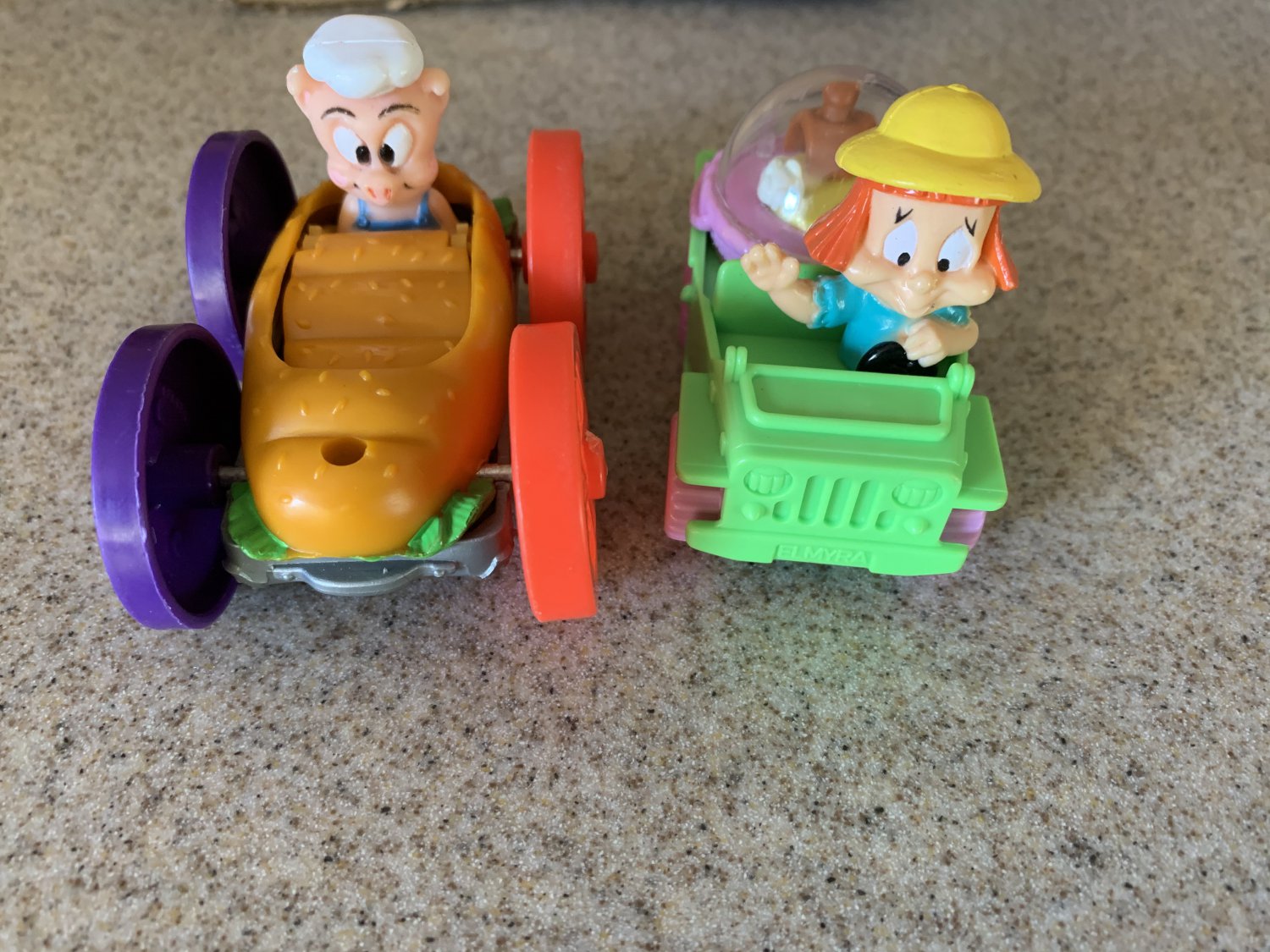 Lot Of 2 Tiny Toon Adventures McDonald's Toys / Cars. 1990-1992. Elmyra ...