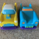 Lot of 2 1992 Wendy's Speed Bumpers Toys / Cars.  Crusher, Fly, Wow