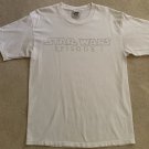 Star Wars: Episode I (1999) White T-Shirt. Size L, Large, Vintage / VTG 1, Lee