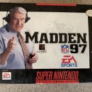 Madden NFL 97 (Super Nintendo / SNES, 1996) Former Rental w Box & Game Cartridge