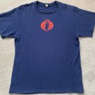 G.I. Joe Cobra Navy Blue T-Shirt Vintage (2000). Size L, Large. Logo Symbol