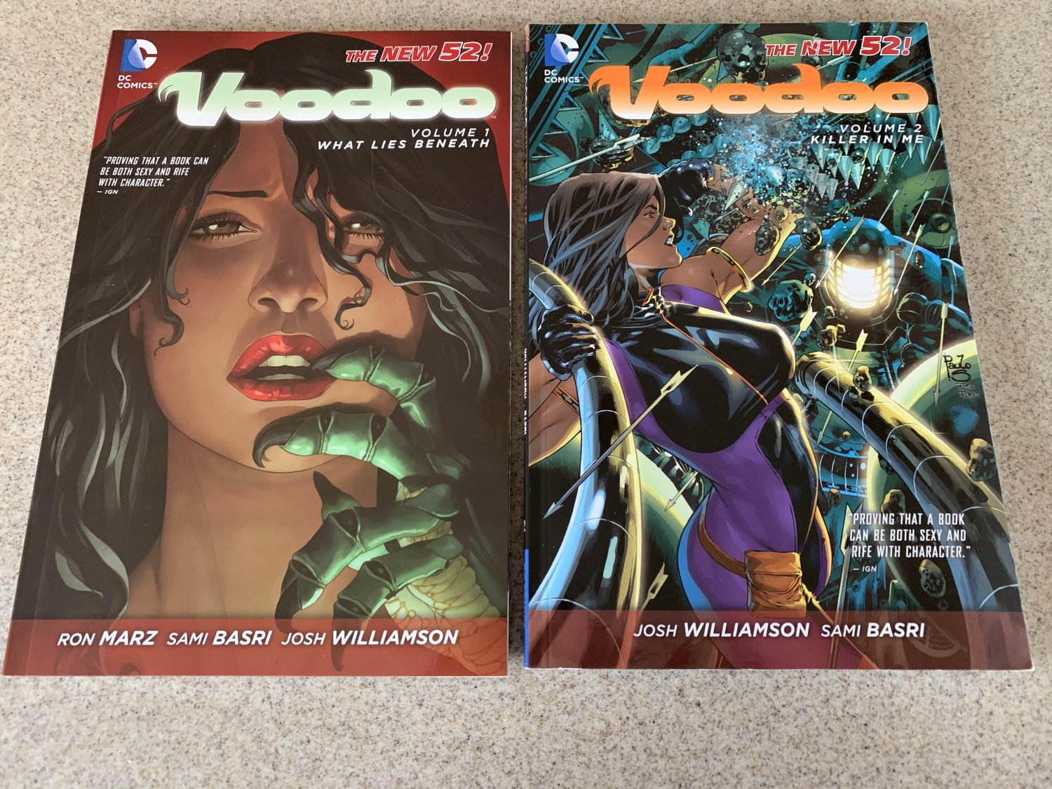 Voodoo vol. 1 & 2 TPB Lot (DC Comics) What Lies Beneath, The Killer in Me New 52