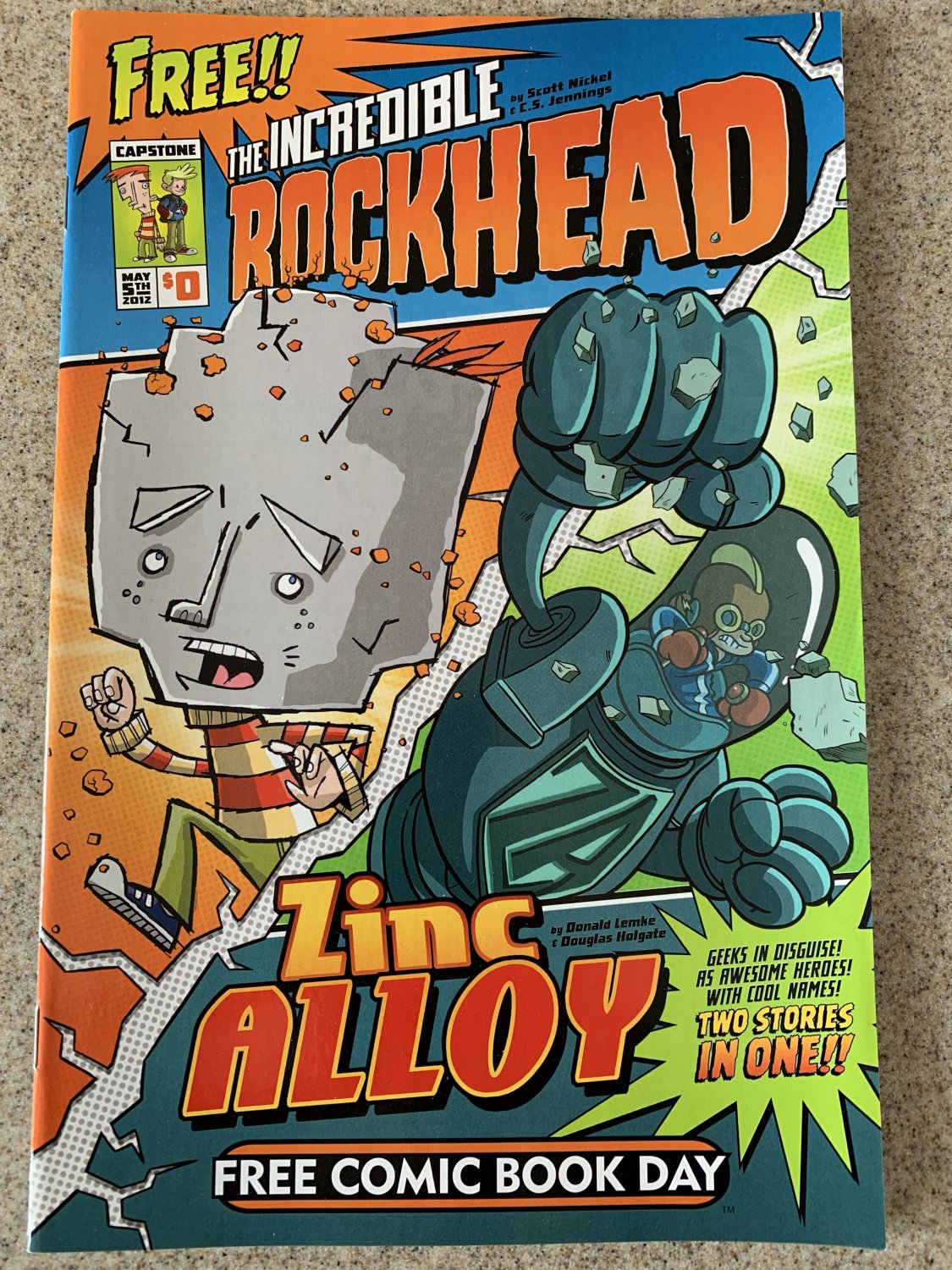 The Incredible Rockhead / Zinc Alloy FCBD Comic (Capstone, 2012)