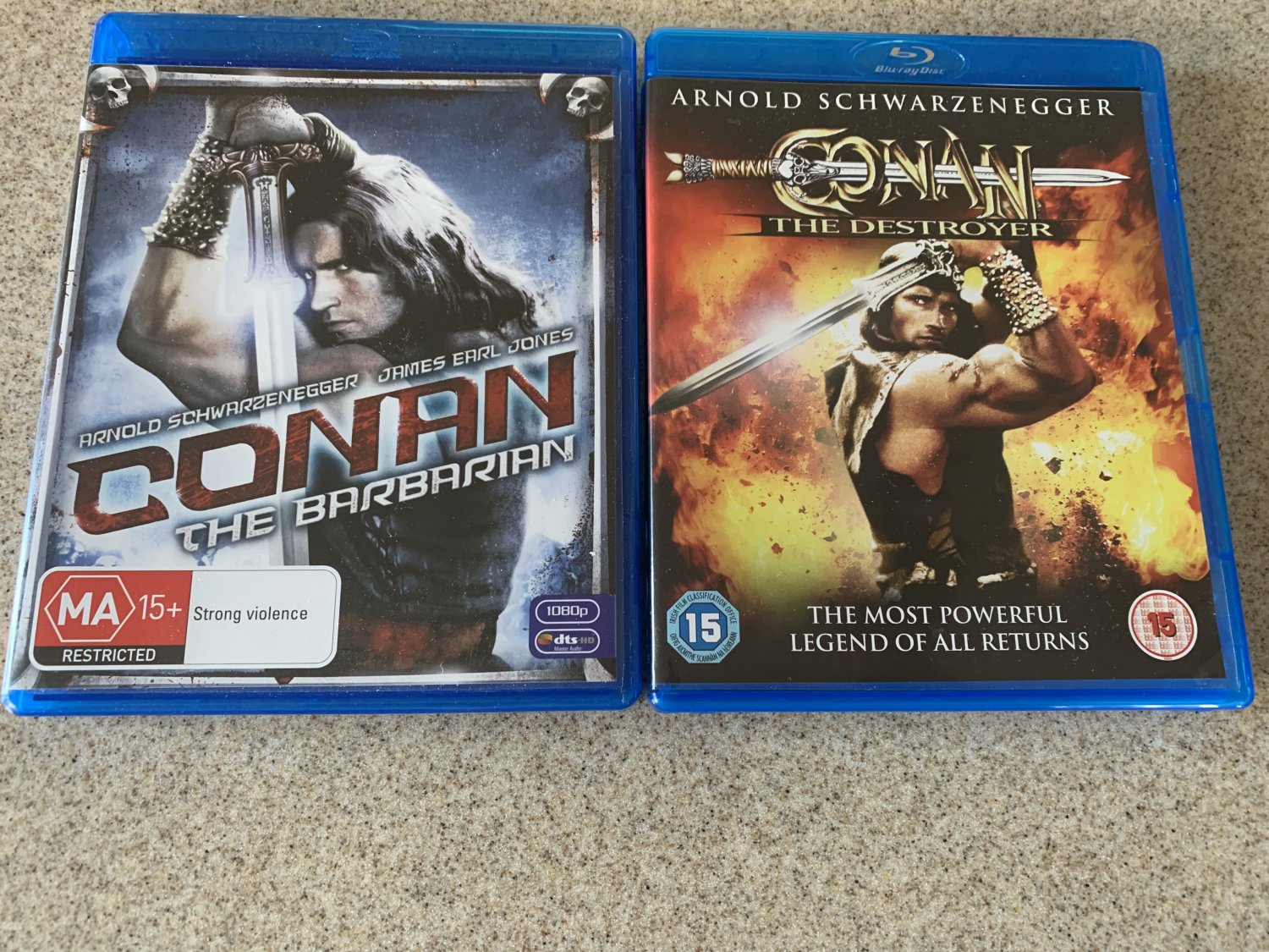 Conan the Barbarian / Destroyer REGION B IMPORT Blu-ray Lot. LIKE NEW AU & UK