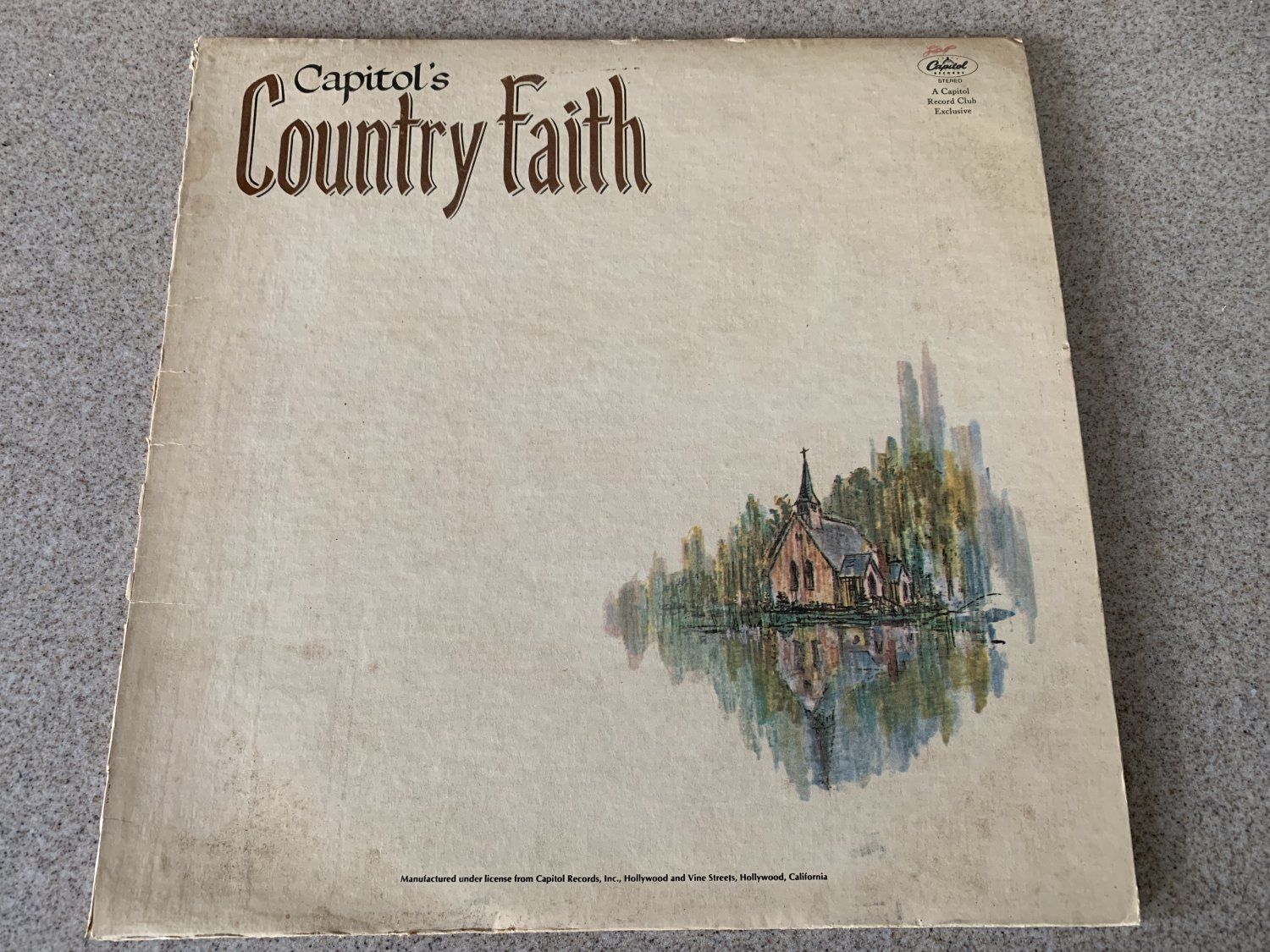 Capitol's Country Faith (1969, Vinyl LP) SQ 91655, Club Exclusive
