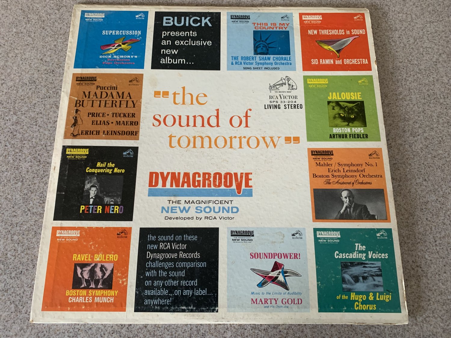 The Sound Of Tomorrow (1963, Vinyl LP, RCA) SPS 33-204, Buick Dynagroove