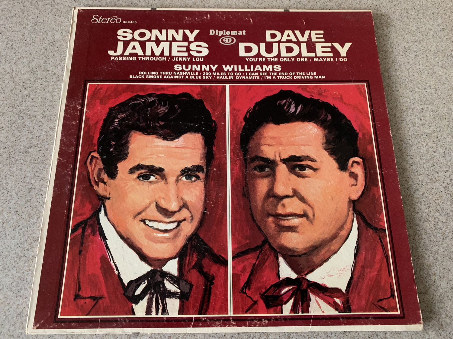 Sonny James / Dave Dudley / Sunny Williams (Vinyl LP, Diplomat) DS 2435