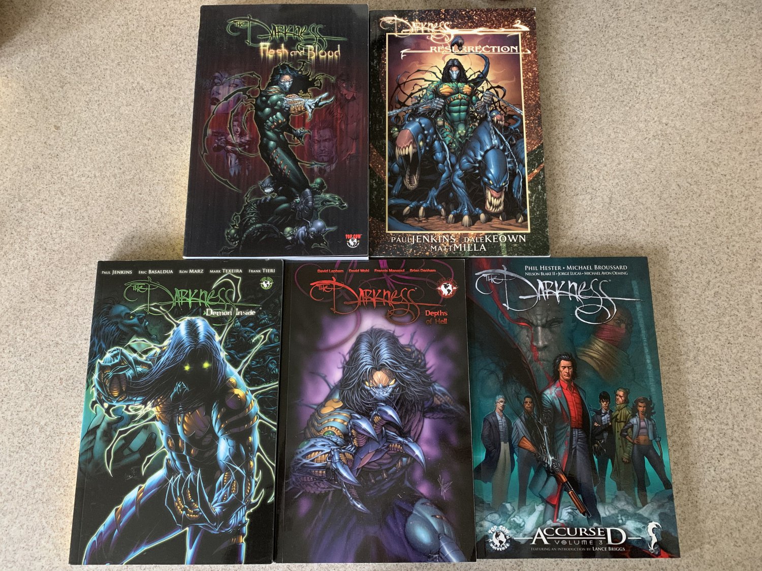 The Darkness 5 TPB Lot. Flesh and Blood Resurrection Demon Inside Depths of Hell