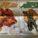 The Flash & Green Arrow - The New 52 11"x17" Poster Lot (2012, DC Comics) Unused