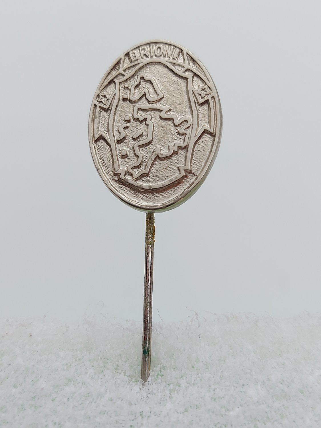 BRIONI National park maps - ISTRIA Pula Croatia, vintage pin, badge