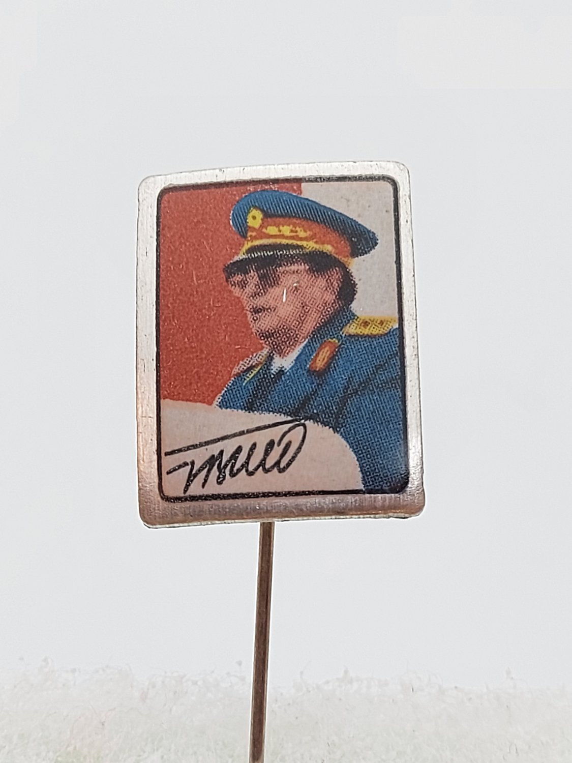 Marshal Josip Broz TITO Pin Badge Communist Leader, Yugoslavia SFRJ, pin badge