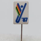 World University Games Universiade Zagreb 1987. logo mascot Zagi, vintage badges
