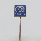 CROATIA OSIGURANJE, Croatian insurance company, vintage pin, badge, lapel !