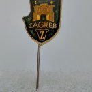 ZAGREB - Croatia, blason, coat of arms, vintage pin, badge !