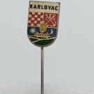 Karlovac - Croatia, blason, coat of arms, vintage pin, badge !