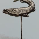 Fishing fish fisch pesce, Croatian vintage pin, badge, lapel, Big badge !
