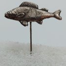 Fishing fish fisch pesce, Croatian vintage pin, badge, lapel, Big badge !