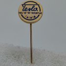 Nikola TESLA - Tesla telekomunikacije Zagreb Croatian electronic industry Electricity pin badge !