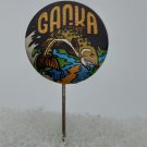 GACKA, Croatia Four-Fish Fishing, Seasons River, Croatian Antique Pin, Badge, Badge! 