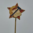 SSOJ Alliance of Socialist Youth of Yugoslavia communis hammer red star pin badge lapel !